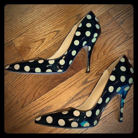 kate spade polka dot heels